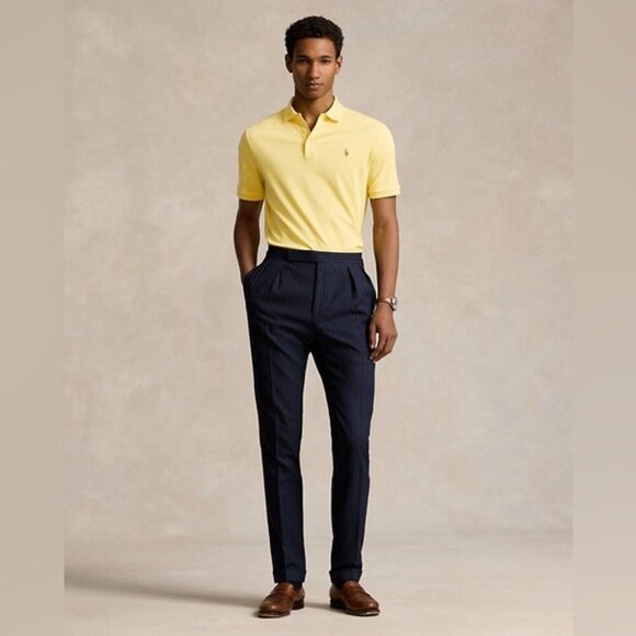NWT POLO RALPH LAUREN CLASSIC FIT‎ YELLOW Polo Shirt Soft 100% Cotton Size S